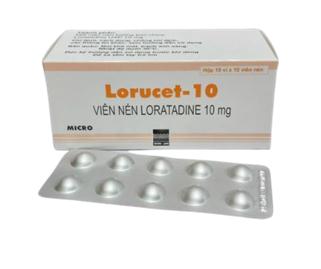Lorucet Loratadine 10mg Micro Ấn Độ (H/100v)