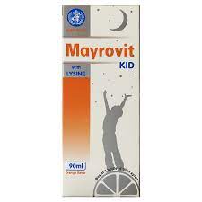 Mayrovit KID With Lysine vị cam Mekophar (Lọ/90ml) date 05/2025