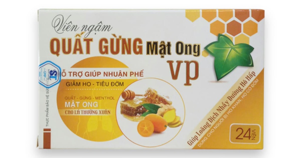 Viên ngậm quất gừng mật ong VP Essen Đức (H/24v)