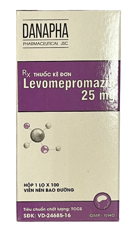 Levomepromazin 25mg Danapha (H/1lọ/100v)