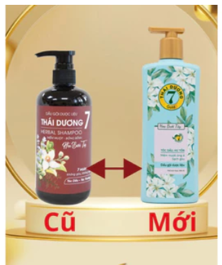 Dầu gội dược liệu Thái Dương 7 Gold  HOA BƯỞI TÂY (Chai/500ml)