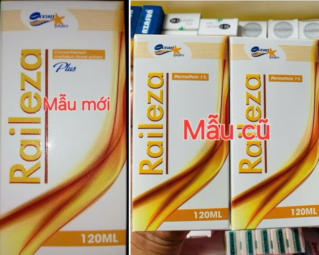 Raileza sữa tắm gội trị chấy  Quang Xanh (Lọ/120ml)