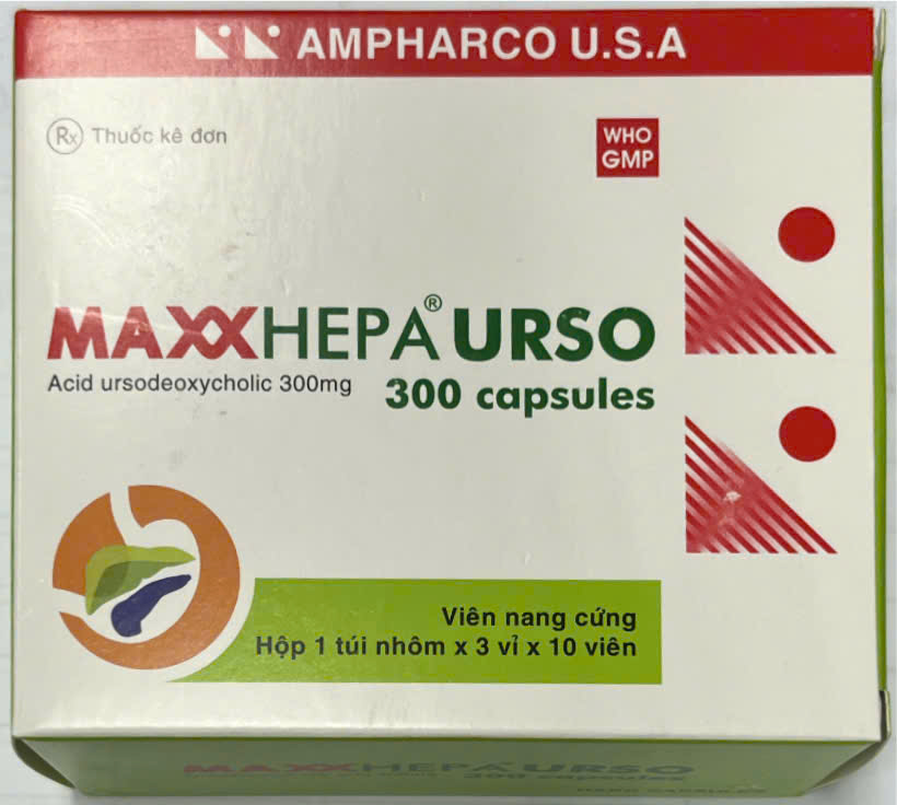Maxxhepa Urso 300mg Ampharco (H/30v)