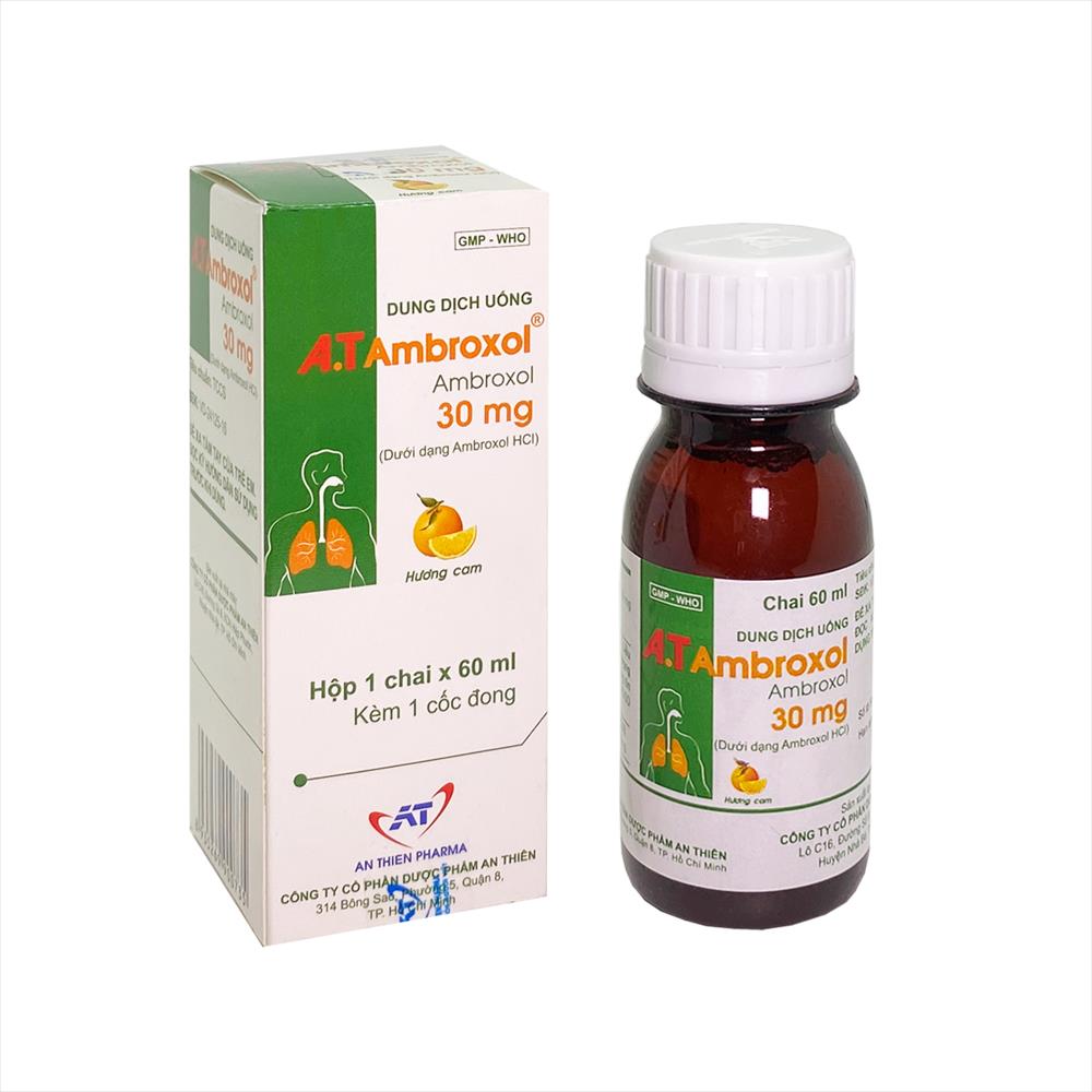 A.T Ambroxol siro 30mg An Thiên (Lọ/60ml) 