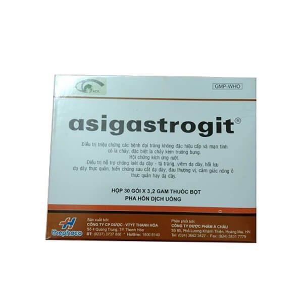Asigastrogit Attapulgite Thanh Hóa (H/30gói/3.2g) ( Gastropulgite nội )