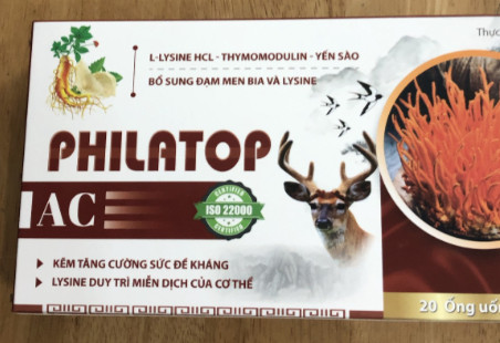 Philatop AC  L Cystin Thymomodulin Yến Sào Á Châu (H/20ống)