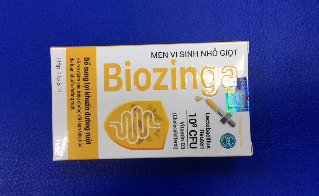 Biozinga men vi sinh nhỏ giọt Tradiphar (H/1lọ/5ml) Date 06/2026