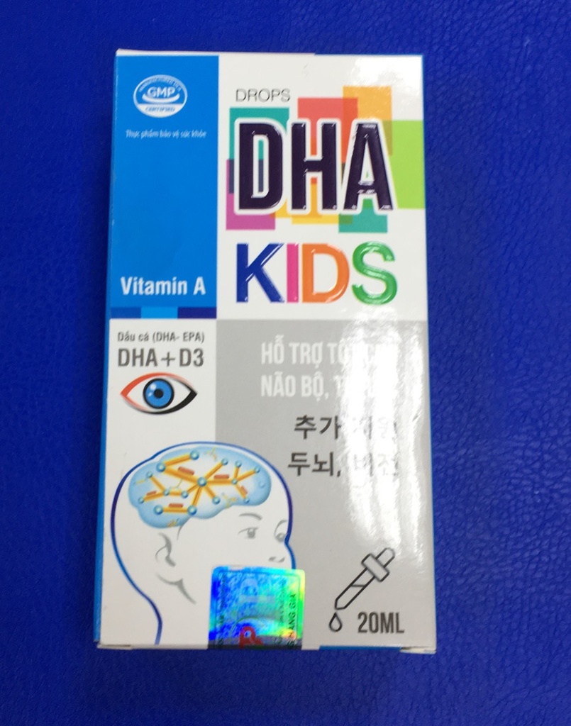 Drops DHA kids nhỏ giọt dầu cá Tradiphar (H/1lọ/20ml)