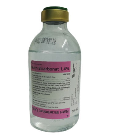 Natri Bicarbonat 1.4% truyền Bình Định (Lọ/250ml)