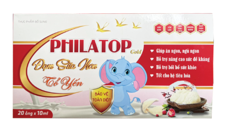 Philatop gold đạm sữa non tổ yến (H/20o/10ml) con voi