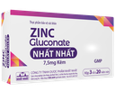 [T08609] Zinc gluconate 7.5mg kẽm Nhất Nhất (H/60v)