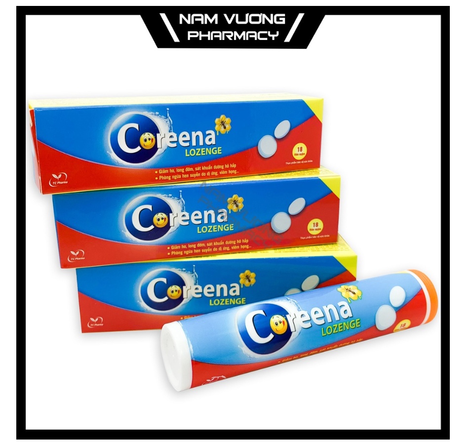 Coreena lozenge viên ngậm giảm ho Thành Công (Lọ/18v)