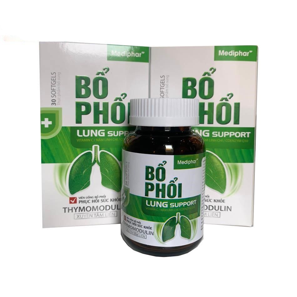 Bổ Phổi Lung Support Mediphar (Lọ/30v) date 03/2025