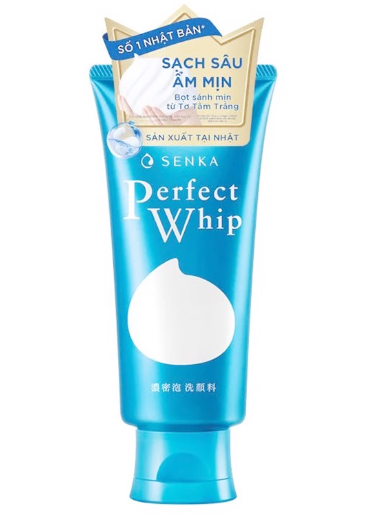 Perfect Whip sữa rửa mặt tạo bọt màu xanh dương Nhật Bản (Tuýp/120g)