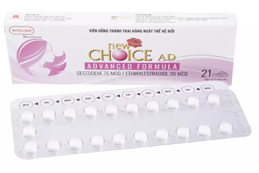 New Choice AD tránh thai hàng ngày Nam Hà (H/21v) date 12/2024