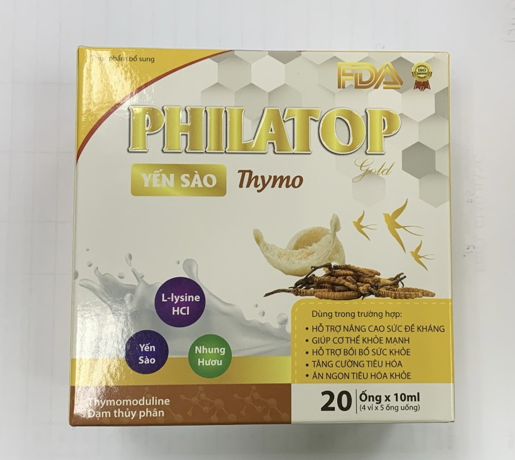 Philatop gold yến sào thymo Daewoong Korea (H/20o/10ml) vàng