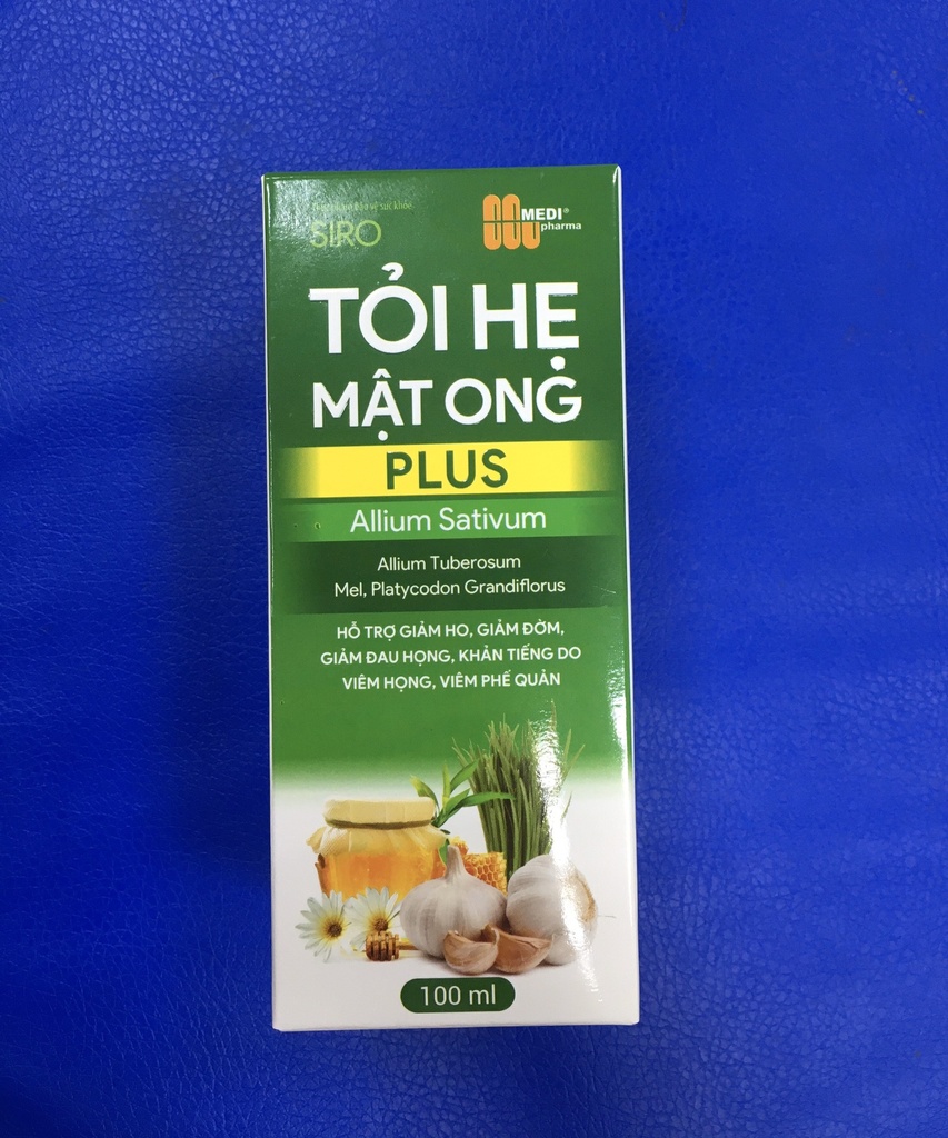 Siro ho tỏi hẹ mật ong PLUS Thanh Liêm Medipharma (Lọ/100ml)