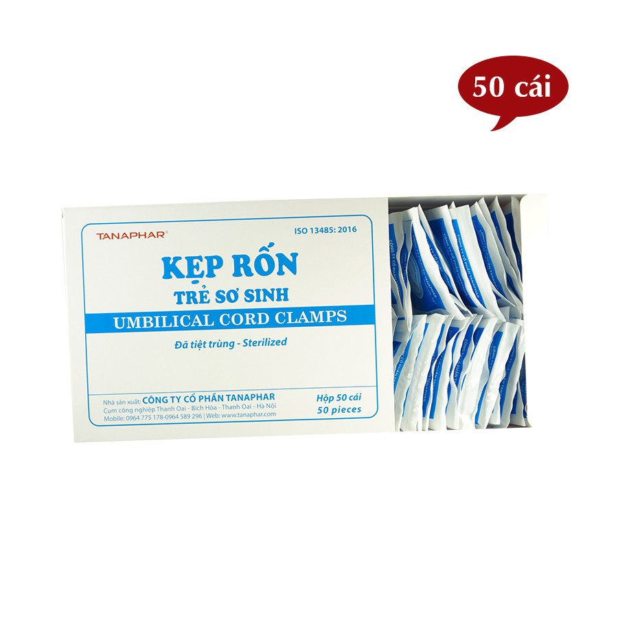 Kẹp rốn trẻ sơ sinh Tanaphar (H/50c)