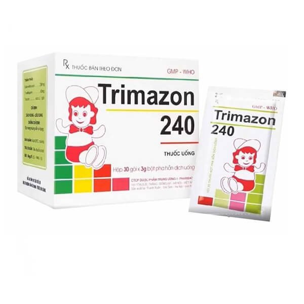 Trimazon 240 Bột TW1 Pharbaco (H/30gói/3g) (Biseptol nội ) date 06/2025
