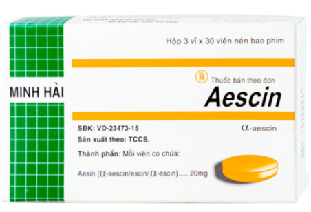 Aescin 20mg Minh Hải (H/90v) 