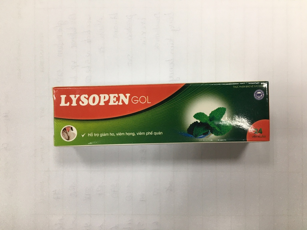 Lysopen Gol hỗ trợ giảm ho Pulipha (H/24v) màu xanh