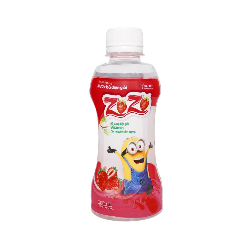 Zozo Bù Điện Giải Vị dâu 250ml Nam Sơn (Lốc/6 chai/250ml)