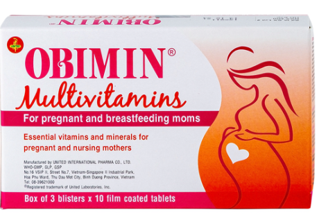 Obimin Multivitamins cho bà mẹ mang thai và cho con bú United (H/30v) date 06/2025