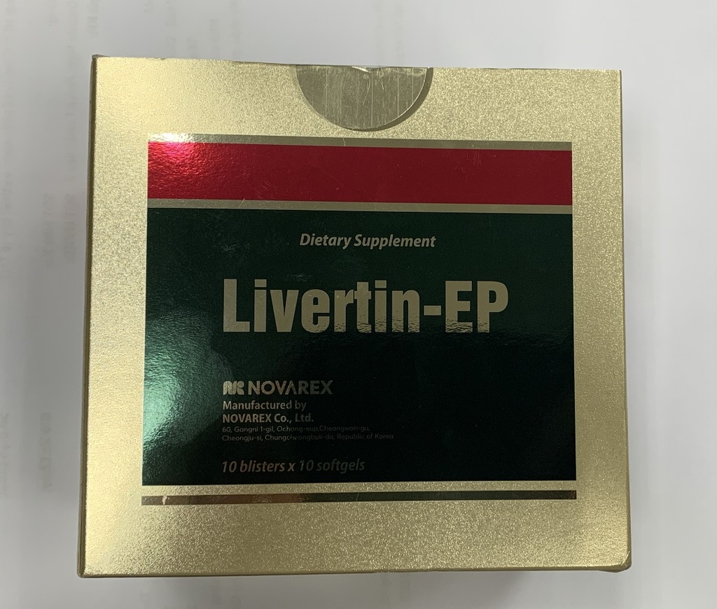 Livertin Ep Novarex Hàn Quốc (H/100v) (Mẫu mới Livetin ) Date 09/2025 