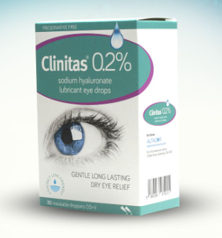 Clinitas 0.2% nước mắt nhân tạo Altacor Ý (H/30ô/0.5ml)