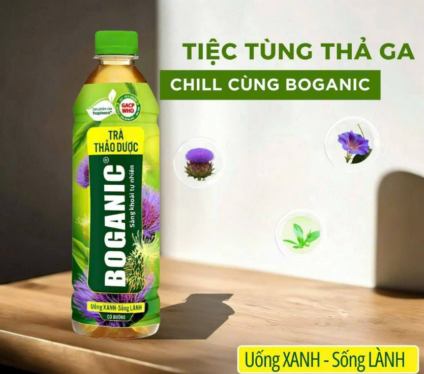 Trà Thảo Dược Boganic Traphaco ( Lốc/6chai) Date 10/2026