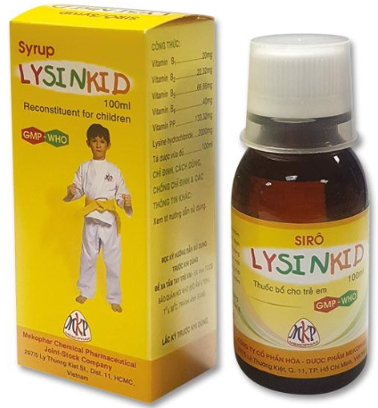 Lysinkid siro Mekophar (Lọ/100ml) date 04/2024