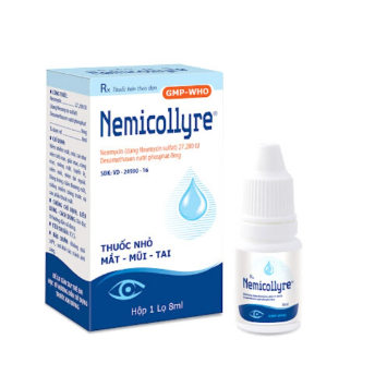 Nemicollyre nhỏ mắt mũi tai Hải Dương (Cọc/10lọ/8ml) date  07/2024