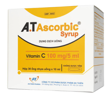 A.T Ascorbic vitamin C 100mg/5ml An Thiên (H/30o/10ml)