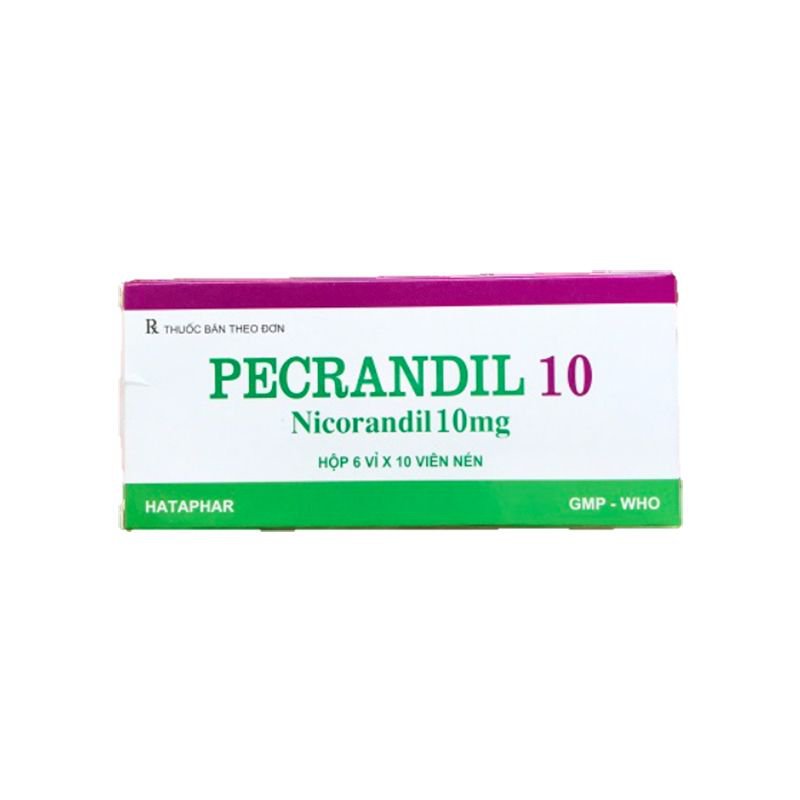 Pecrandil 10 Nicorandil 10mg Hà Tây (H/60v) Date 07/2026