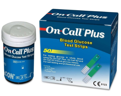 Que thử đường huyết On Call Plus Acon (H/50que)