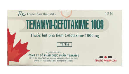 Tenamyd Cefotaxime 1000 thuốc bột pha tiêm (H/10lọ) 