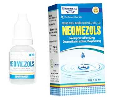 Neomezols nhỏ mắt mũi Hải Dương (Lọ/8ml)