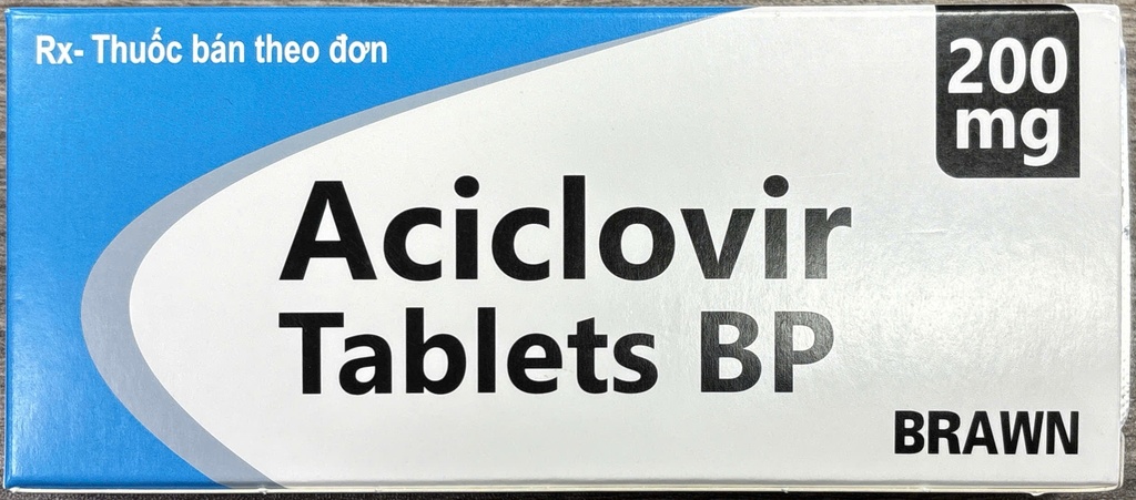 Aciclovir Tablets BP BRAWN (H/50v) Date 05/2027