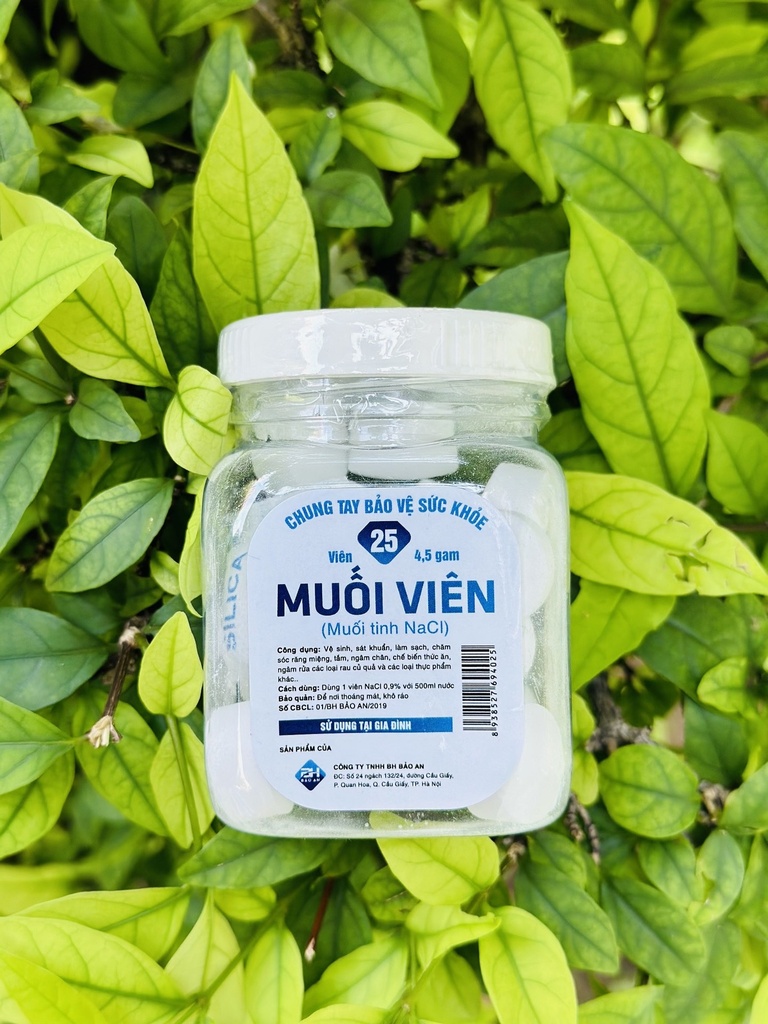 Muối viên Bảo An (Lọ/25v)