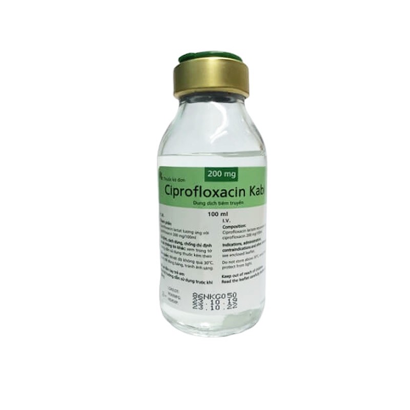 Ciprofloxacin Kabi 200mg truyền (Chai/100ml)