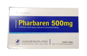 Pharbaren Cefprozil 500mg TW1 Pharbaco (H/10v)