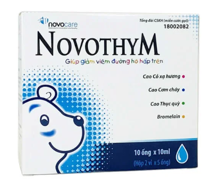 Novothym giúp giảm viêm đường hô hấp Novocare (H/10o/10ml)