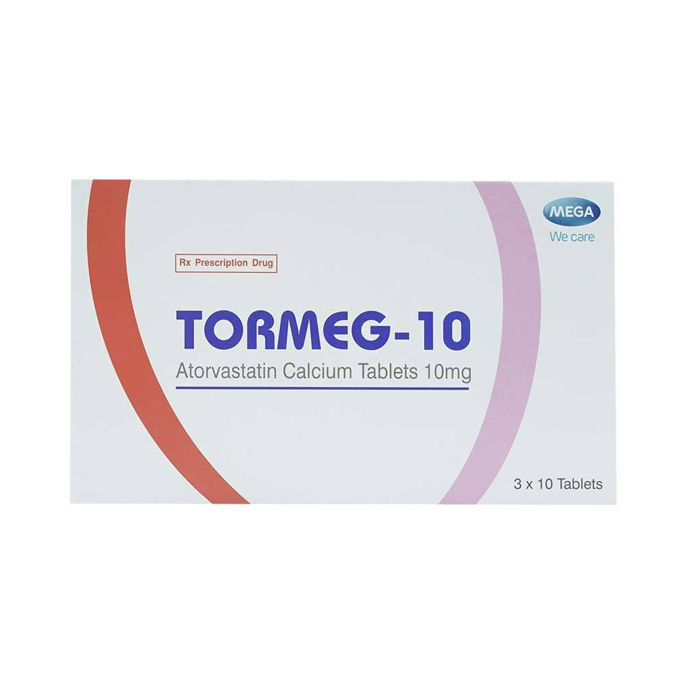 Tormeg 10 Atorvastatin 10mg Mega (H/30v) Date 06/2025