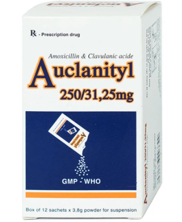 Auclanityl 250/31,25mg Tipharco Tiền Giang (H/12gói/3.8g)