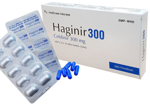 Haginir Cefdinir 300mg DHG pharma (H/20v) date 06/2025