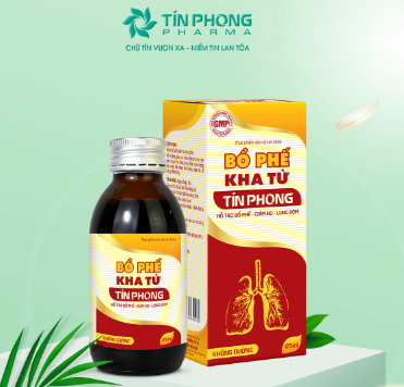 Siro Bổ phế kha tử Tín Phong không đường (Chai/125ml)