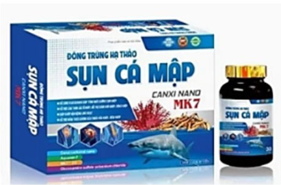 Đông trùng hạ thảo sụn cá mập Canxi Nano MK7 Đại Hưng (H/2lọ/30v)