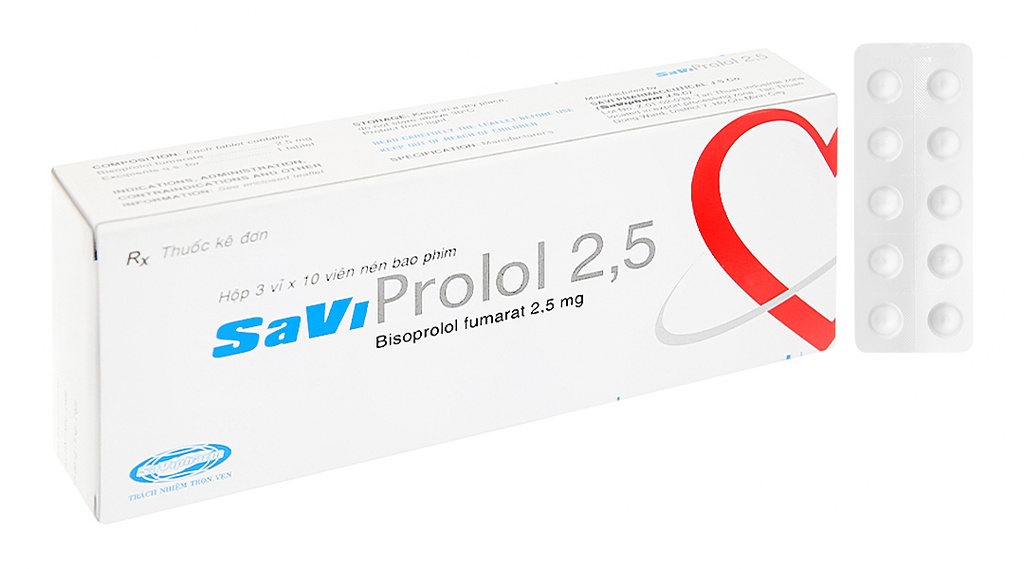 SaviProlol 2.5mg Savipharm (H/30v)