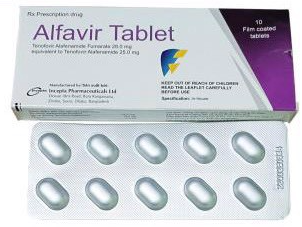 Alfavir Tenofovir Alafenamaid Fumarat 28.0mg Bangladesh(H/10v) Date 02/2026