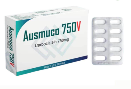 Ausmuco carbocisteine 750mg DHT (H/20v)